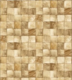 Mosaic Tiles- Cream Dollhouse Wallpaper W-TP