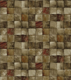 Mosaic Tiles- Charcoal Dollhouse Wallpaper W-TP