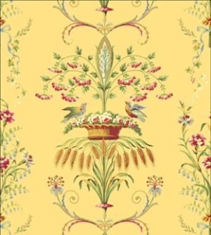 Wheat Bird Floral Dollhouse Wallpaper W-W,F