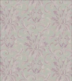 Silk Damask- Purple on Grey Dollhouse Wallpaper W-W,O