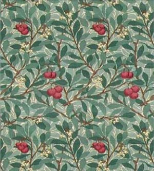 Leaves and Fruit Dollhouse Wallpaper W-W,F