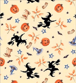 Halloween- Witches Dollhouse Wallpaper W-NOV
