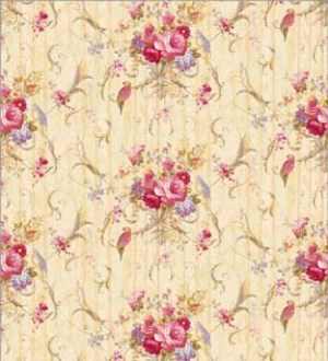 Rhonda Rose- Gold Dollhouse Wallpaper W-W,R