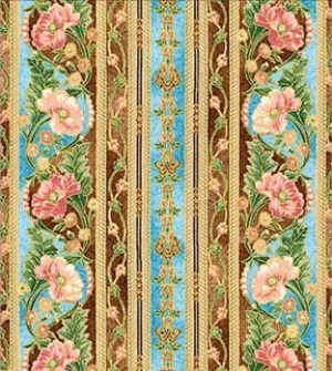 Victorian Stripe Dollhouse Wallpaper W-W,S