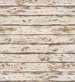 Distressed Wood Floor- Cream Dollhouse Wallpaper W-F