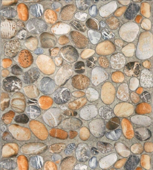 Imbedded Rock Dollhouse Wallpaper W-BP