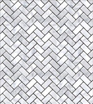 Light Grey Herringbone-Small Dollhouse Wallpaper W-TP