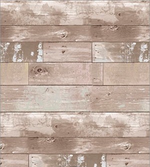 Reclaimed Wood- Tan Dollhouse Wallpaper W-F