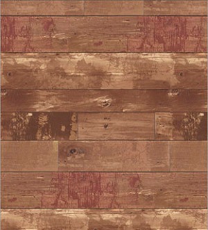 Reclaimed Wood- Brown Dollhouse Wallpaper W-F